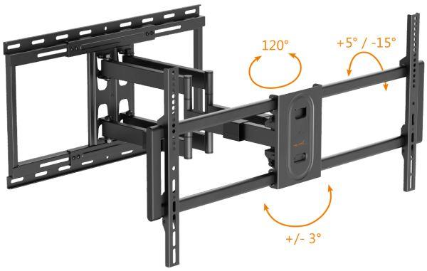 Produktbild myWall TV Wandhalterung HP 43 (Wand, 100", 80 kg)