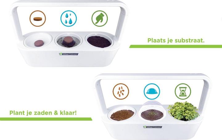 Click and Grow Indoor-Garten MicroBuddy, Weiss 38 cm (12 x 38 x 23 cm)