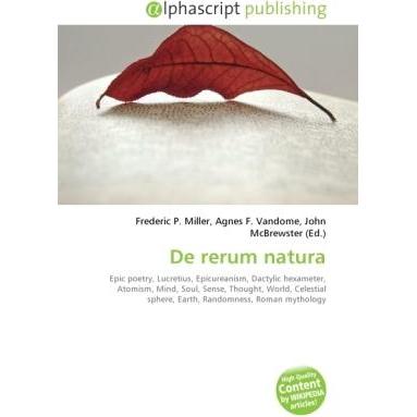 De rerum natura, Sachbücher