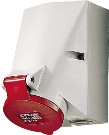 Produktbild Mennekes MEN 20485A 16A4P 6H400V Wanddose IP44 HW/VN