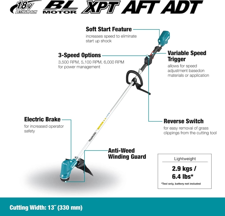 Produktbild Makita DUR190LZX3 (Kunststoffmesser)
