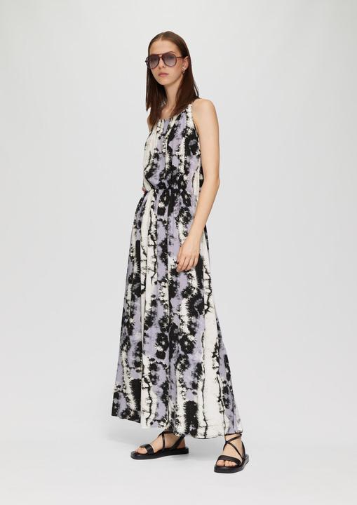 Actual product image S.Oliver Kleid Gemustertes Maxikleid mit doppelten verstellbaren Trägern (42)