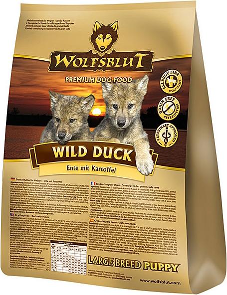 Wolfsblut Wild Duck Large Breed (Welpe + Kitten, 1 Stk., 2000 g)