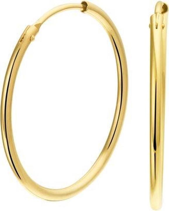 Produktbild Marie Celeste Oorringen Roundrohr - 25 mm - Gold (Gelbgold)