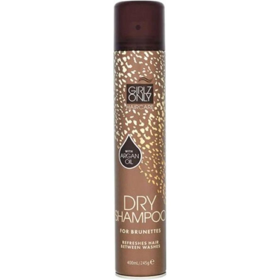 Girlz Only, Shampoo, DRY SHAMPOO for brunettes with argan oil 400 ml (400 ml, Trockenshampoo)