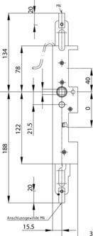 Immagine prodotto MSL Chiusura antipanico per ante semifisse 24473-M speciale PE