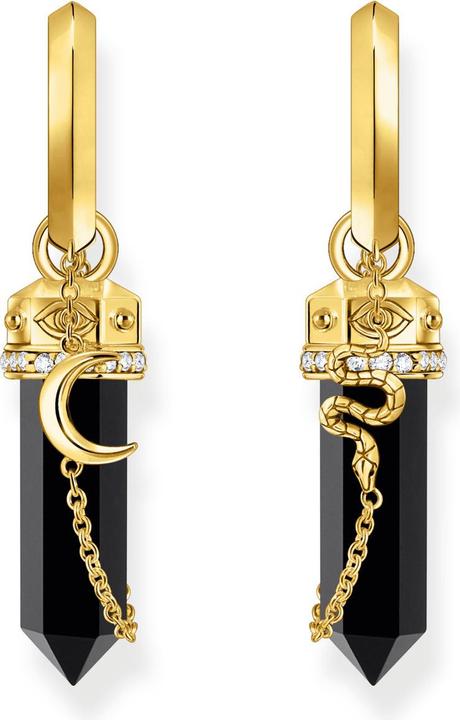 Immagine prodotto Thomas Sabo Creoli con ciondolo in onice e catena placcata oro (Argento 925/argento)