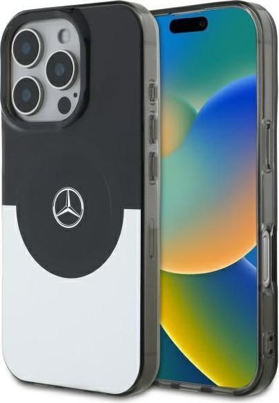Image du produit Mercedes MEHMP16L23HBIGK iPhone 16 Pro 6.3" czarny srebrny/black silver hardcase Doubel Layer BiC (Apple iPhone 16 Pro)
