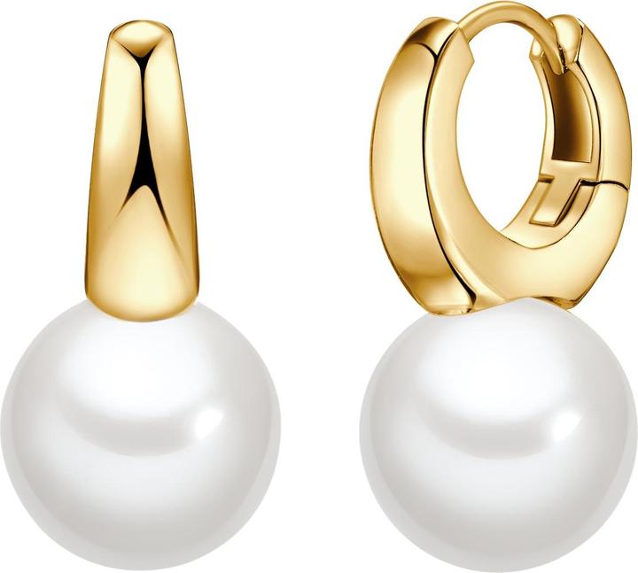 Actual product image Lulu & Jane Ladies earrings brass - 35106 (Brass)