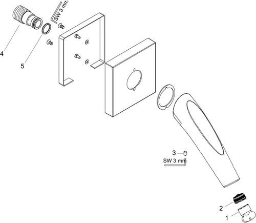 Actual product image Axor Starck Organic Bathtub spout