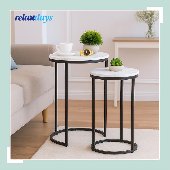 Image du produit Relaxdays 2x tables-d'appoint