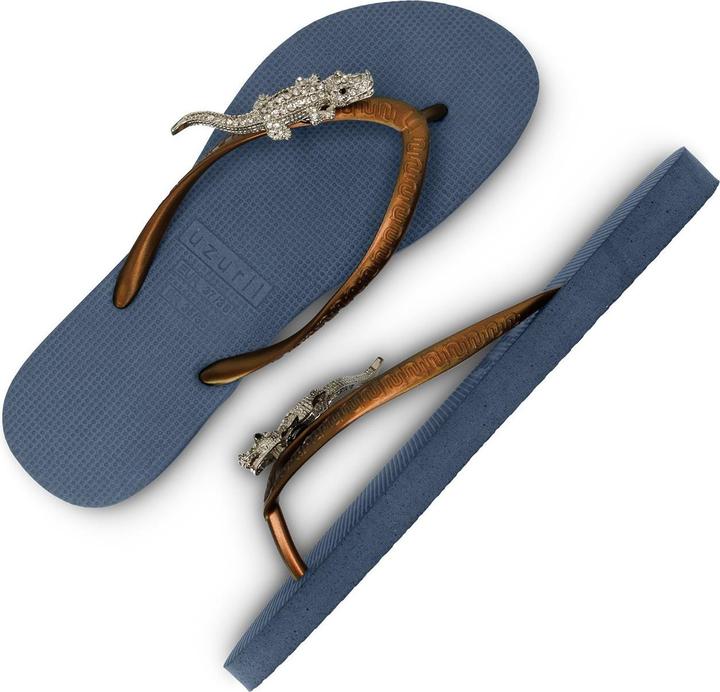 Actual product image Uzurii Silver Crocodile Switch - Marineblau (37)