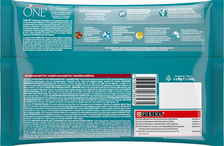 Image du produit Purina ONE Adulte (Adulte, 4 pcs, 360 g)