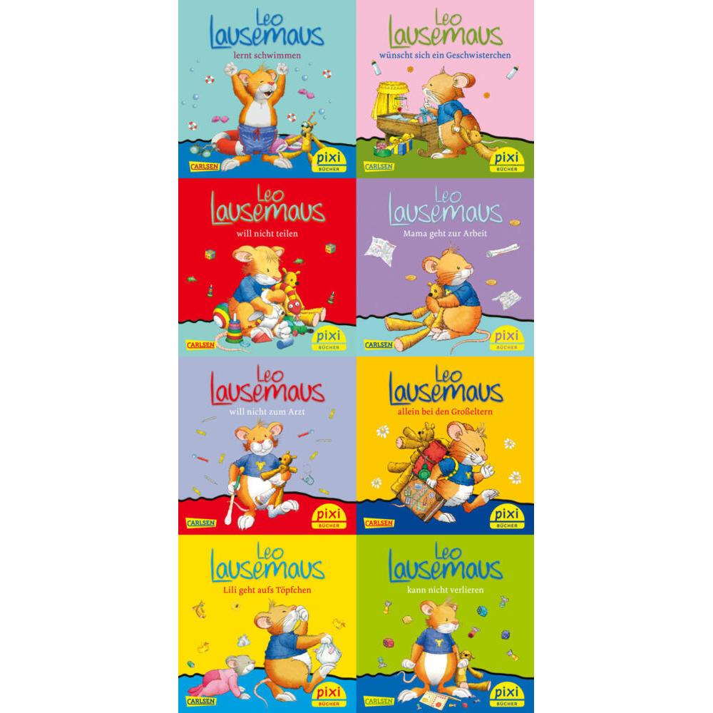Pixi-Bundle 8er Serie 219: Leo Lausemaus, Kinderbücher von Anna Casalis