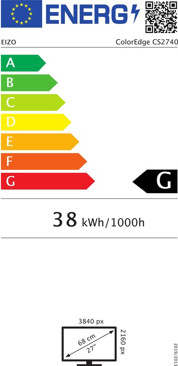 Energie-Label Eizo CS2740 (3840 x 2160 Pixel, 27")