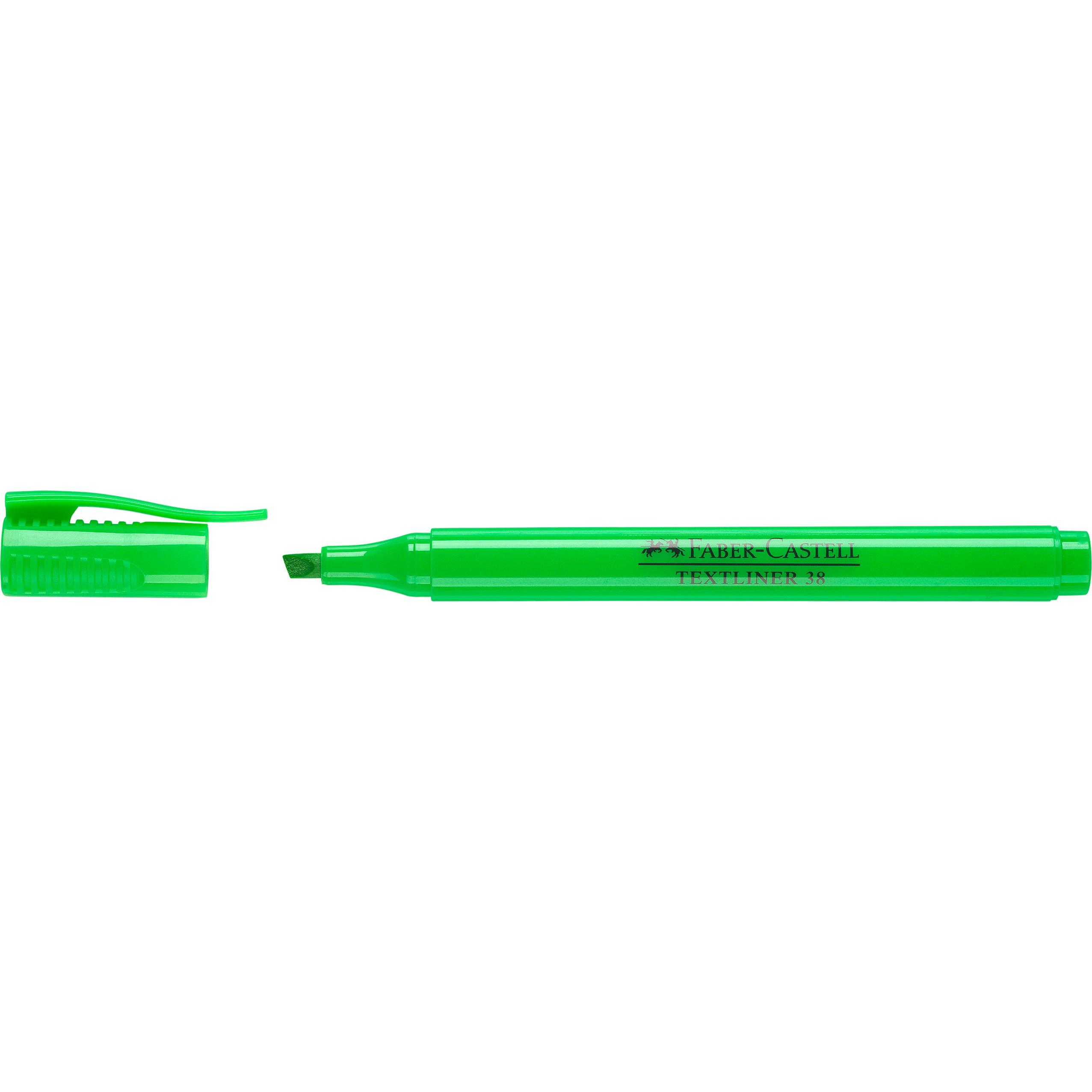 Thumbnail - Faber-Castell, Marker, Textmarker 38 Stiftform (Grün, 5 mm, 1 x)