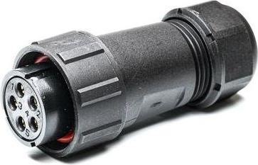 Actual product image RS PRO Circular plug connector socket 5-pin / 10.0A cable mounting, screw connection IP 67