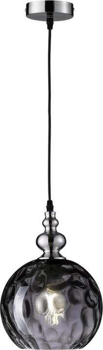 Productafbeelding Fischer & Honsel Honsel Uller hanglamp E27 glas rookkleurig nikkel 69566 (E27)
