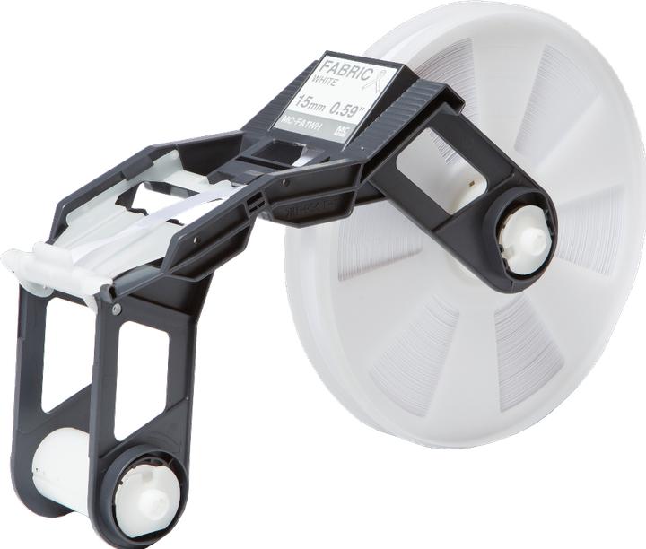 Produktbild Brother MC-FA1WH DirectLabel Textilband weiss 15 mm Weiss Tape Creator 50 mm (1.50 cm, Weiss)