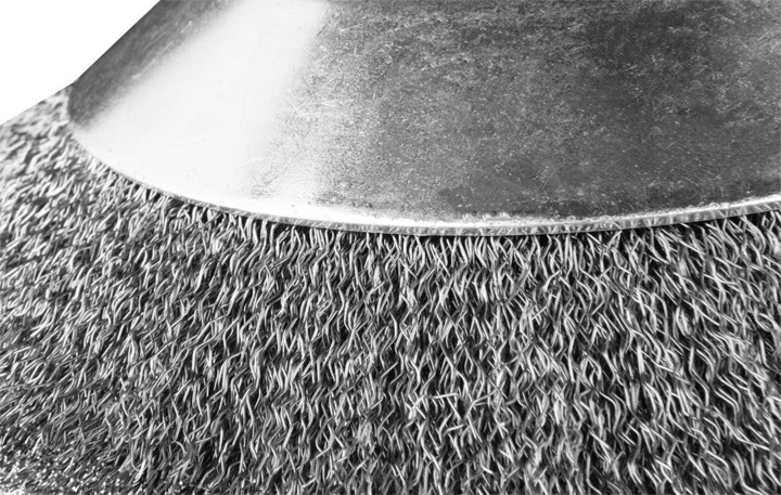 Produktbild Graphite Drahtbürste für Freischneider 200 x 25,4 mm, weiche, gewellte Drähte