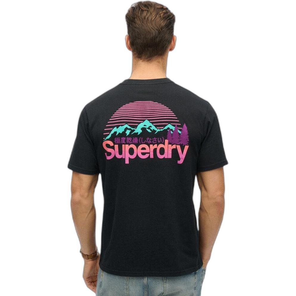 Thumbnail - Superdry, Herren, Shirt, Cl Great Outdoors Chest, Schwarz, (XL)