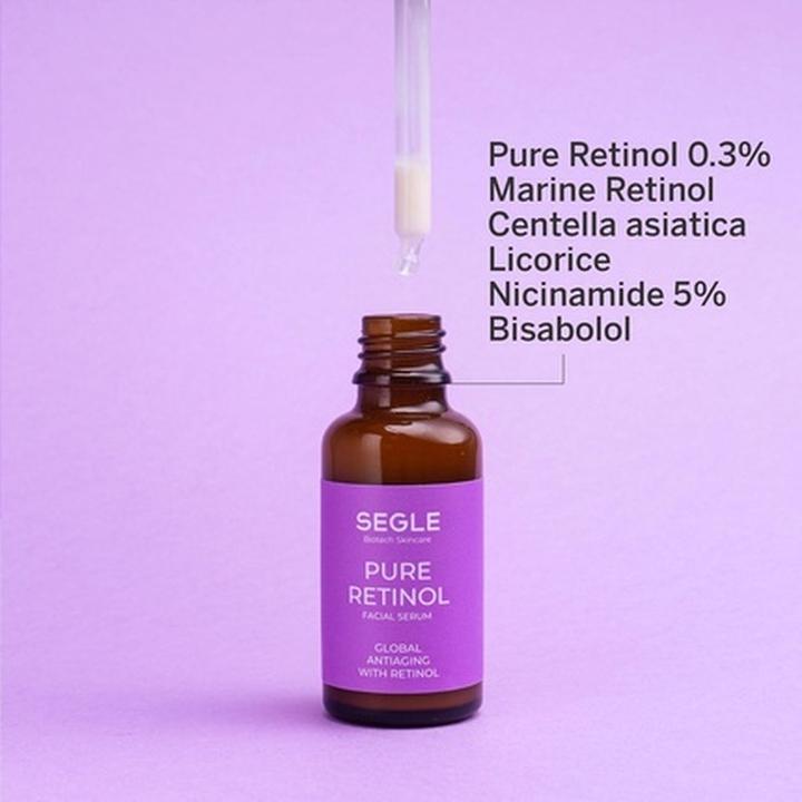 Actual product image Segle Biotech Skincare Segle Clinical Pure Retinol Serum Anti-Aging Global Anti-Wrinkle