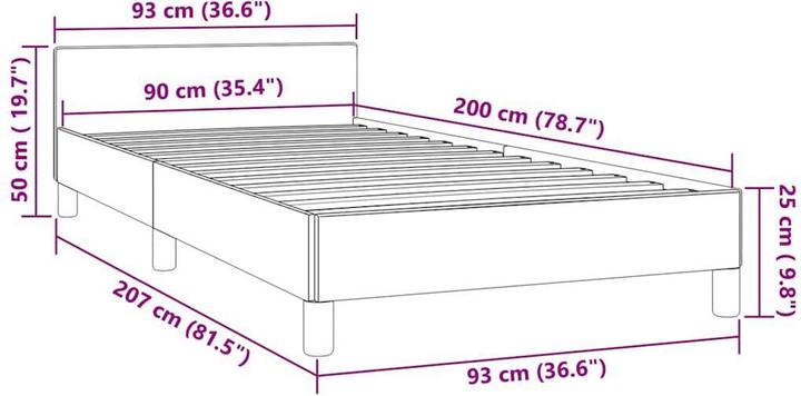 Produktbild vidaXL Tiffi (90 x 200 cm)