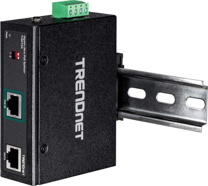 Produktbild Trendnet TI-SG104 PoE-Splitter (DIN-Schienenmontage möglich) (PoE Splitter)