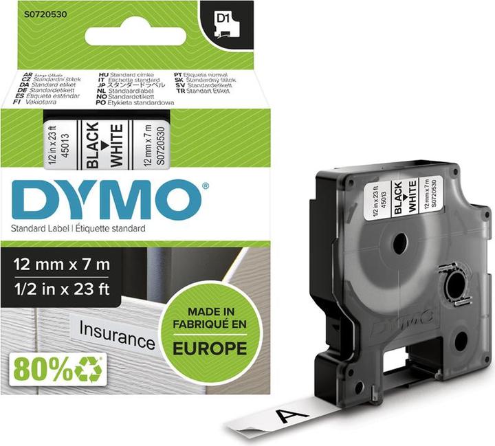 Produktbild Dymo S0720530 (1.20 cm, Schwarz, Weiss)