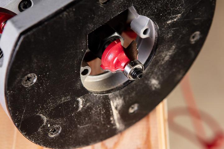 Actual product image Graphite Widia cutter (form cutter with bearing, decorative, HM, 25.7 x 9.7 mm, shank 8 mm)