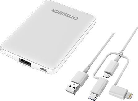 Image du produit OtterBox Mobile charging kit (Bloc d’alimentation standard : 5K mAh + câble 3 en 1) (5000 mAh, 10.50 W, 10.50 Wh)