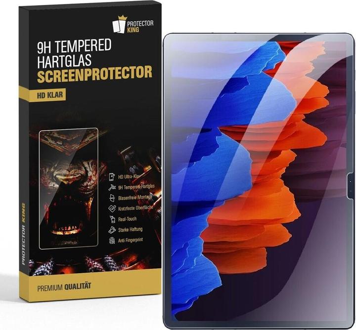 Produktbild Protectorking 6x echtes Tempered 9H Panzerhartglas 3D KLAR (6 Stück, Galaxy Tab S8 Plus)