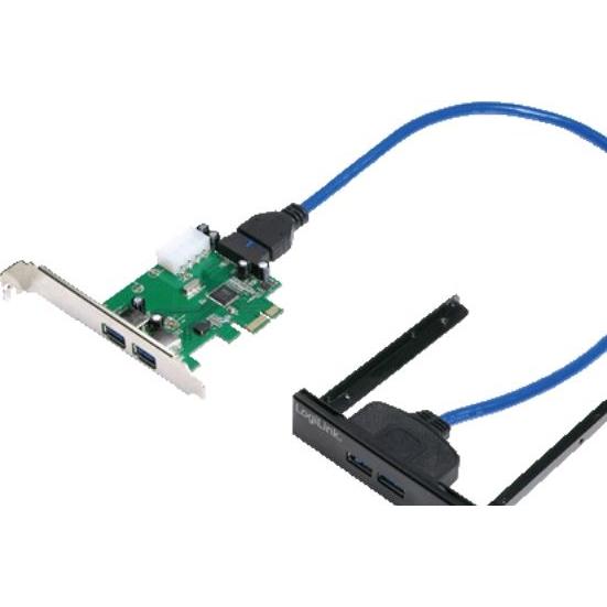 Thumbnail - LogiLink PC0058, 4x USB 3.0, PCIe x1 - Schnittstellenkarte, Kontrollerkarte