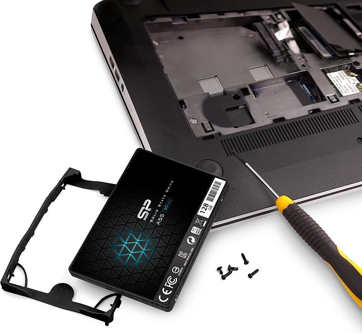 Actual product image Silicon Power A55 128 GB, SSD form factor 2.5", SSD interface SATA, write speed 420 MB (128 GB, 2.5")