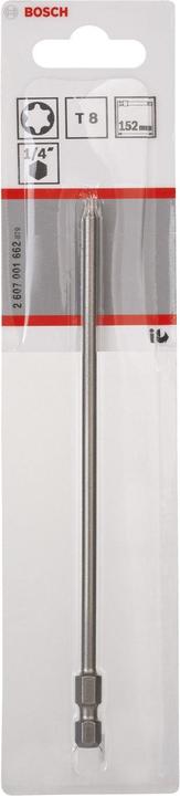 Produktbild Bosch Professional Zubehör Schrauberbit Extra-Hart T8, 152 mm, 1er-Pack (Innensechsrund TX)