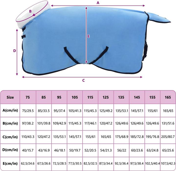 Produktbild vidaXL Pferdedecke (85 cm)
