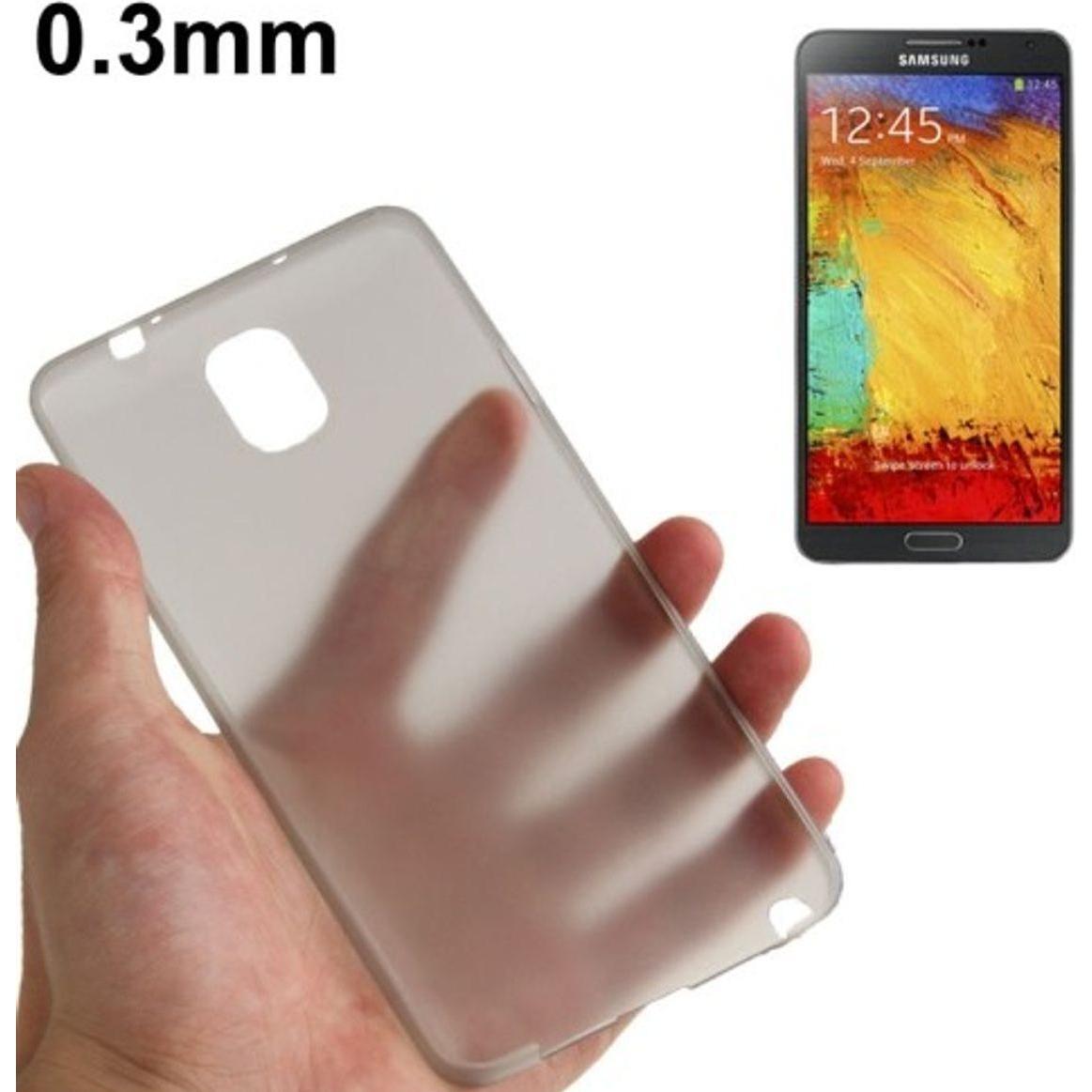 Thumbnail - König Design Schutzhülle Case Ultra Dünn 0,3mm für Handy Samsung Galaxy Note 3 N9000 Grau Transparent (Samsung Galaxy No...