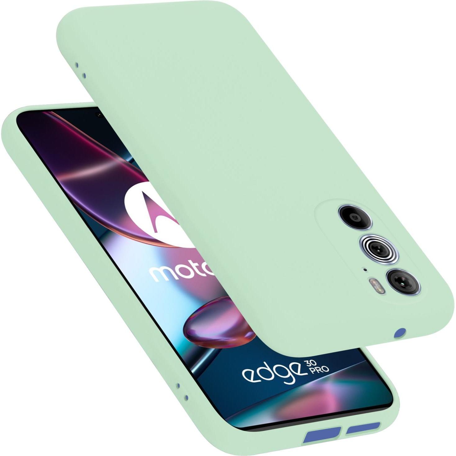 Cadorabo TPU Liquid Silicone Case Hülle für Motorola EDGE 30 PRO / EDGE+ (Motorola Edge+, Motorola Edge 30 Pro), Smartph...