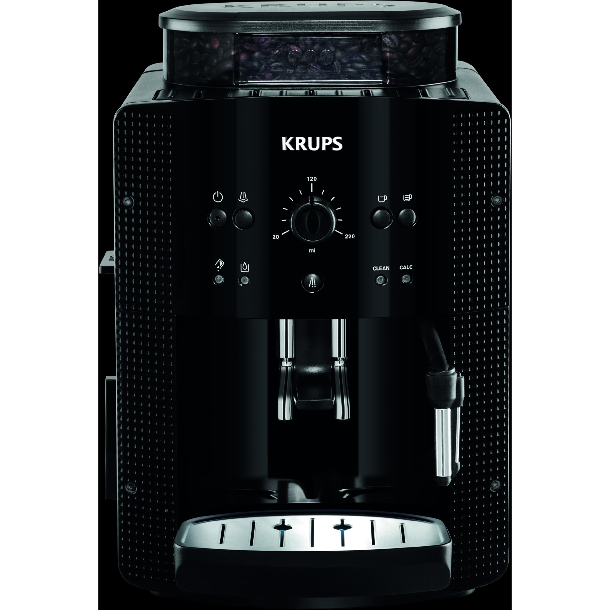 Krups Essential Espresso, Kaffeevollautomat, Weiss, Schwarz