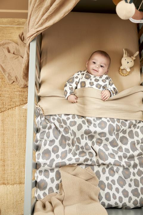 Actual product image Meyco jersey fitted sheet 2-pack 60x120 sand