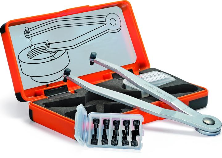 Actual product image Amf Adjustable pin face spanner (100 mm, 63 mm, 85 mm, 36 mm, 75 mm, 25 mm, 45 mm, 82 mm, 46 mm, 21 mm, 78 mm, 67 mm, 33 mm, 57 mm, 88 mm, 8 mm, 10 mm, 30 mm, 22 mm, 17 mm, 42 mm, 16 mm, 39 mm, 65 mm, 58 mm, 49 mm, 80 mm, 52 mm, 18 mm, 19 mm, 27 mm, 71 mm, 90 mm, 70 mm, 43 mm, 28 mm, 48 mm, 38 mm, 44 mm, 35 mm, 60 mm, 11 mm, 12 mm)