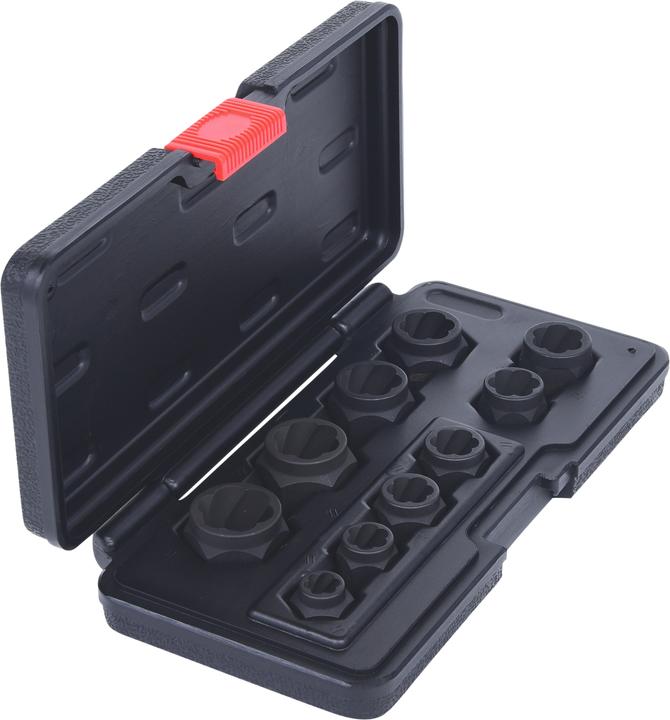 Actual product image KS Tools Spiral profile socket nutn set, 10 pcs, M8-M19