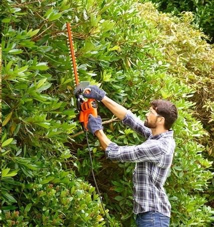 Actual product image Black & Decker Blac hedge trimmer BEHT251QS 450W 50 cm blade length, 18 mm cutting thickness (Electrical connection)