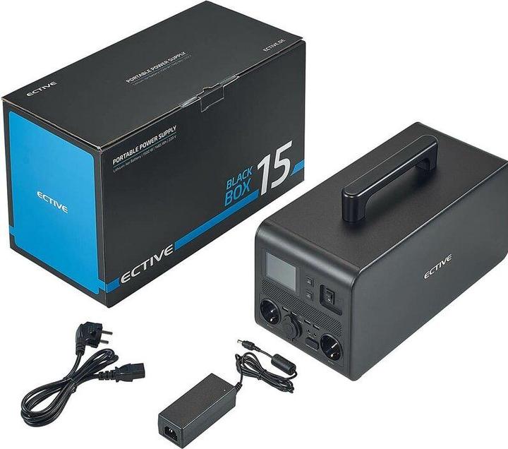 Produktbild Ective BlackBox 15 Lithium Powerstation 1500W 1497Wh Akku USB 12V 230V Camping (1497 Wh, 20 kg)