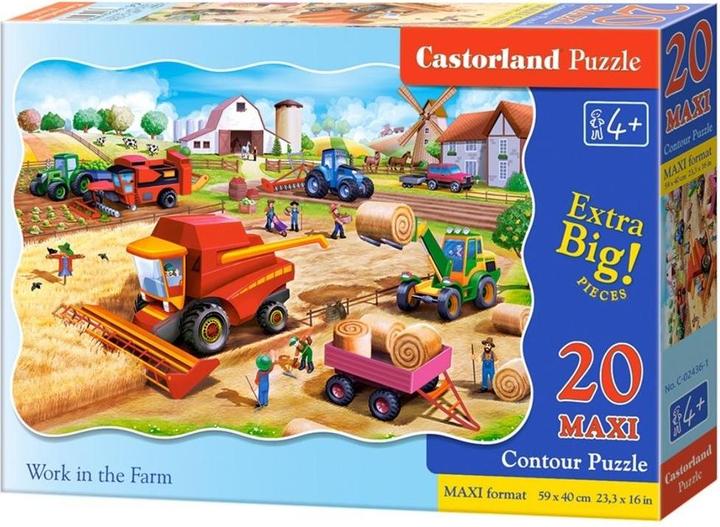 Produktbild Castorland Work on the Farm, Puzzle 20 Teile maxi (20 Teile)
