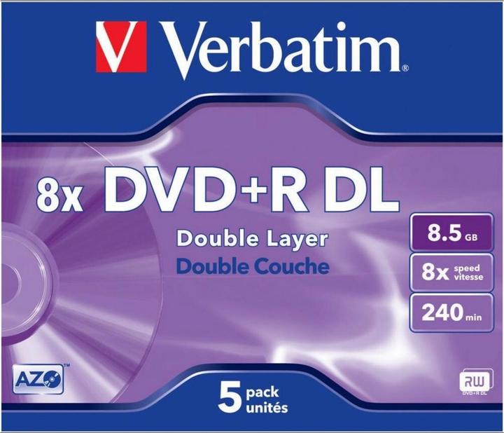 Produktbild Verbatim 5-Pack DVD+R AZO 4.7GB (5 x)