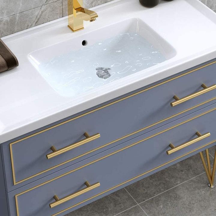 Maniglie Per Mobili In Oro Spazzolato - 10 Pezzi Per Cucina, Armadi E Cassetti, Distanza Fori 192 Mm - Foto 6