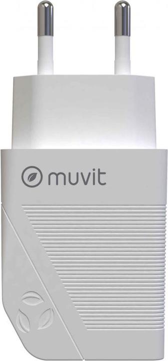 Actual product image Muvit For Change Pack Chargeur Secteur 12w+Cable Lightning 1.2m Blanc (12 W, 1 portion)