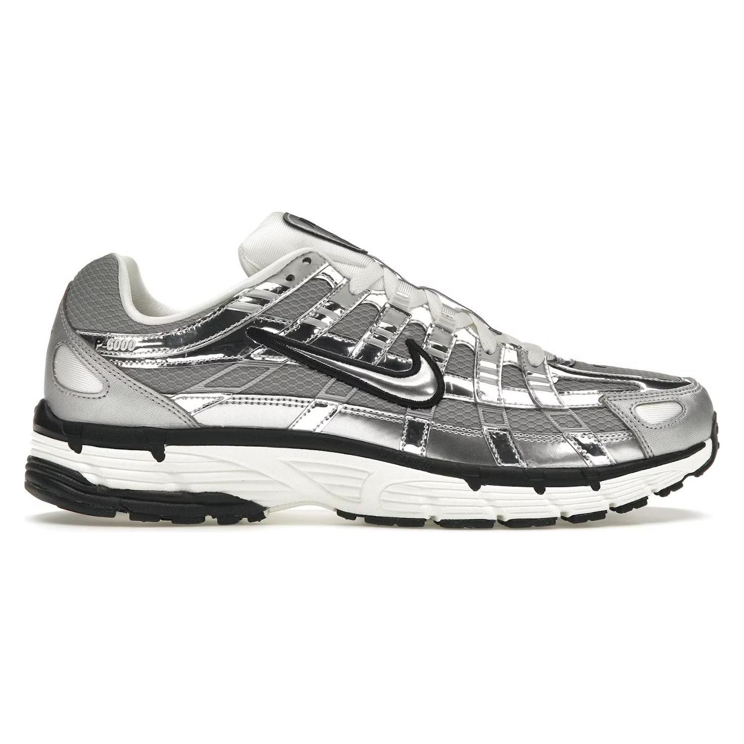 Nike, Herren, Sneakers, P-6000, Schwarz, Weiss, Silber, (45.5)