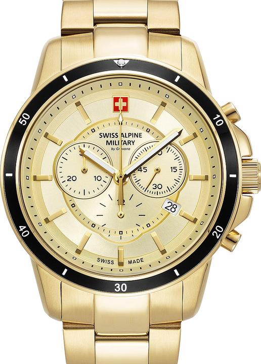 Produktbild Swiss Alpine Military 7089.9111 Chronograph Herrenuhr 44mm 10ATM (Chronograph, Swiss Made, 44 mm)